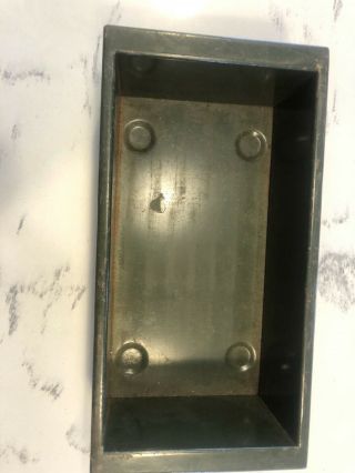 Vintage Green Metal Box/drawer 2