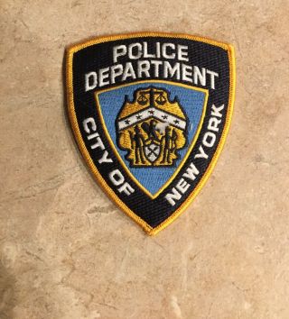 Vintage Nypd City Of York Police Department Patch
