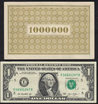 1923 1 Million Mark Aachen Germany Old Vintage Emergency Paper Money Banknote XF 2