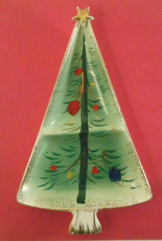 Vtg Retro Christmas Magic - Mid Century Holt Howard Ceramic Christmas Tree Dish