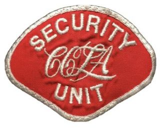 California - Ccla - Coca Cola Los Angeles Security Unit Patch - Uniform Take Off