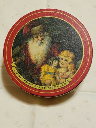 Vintage Kelsen Danish Butter Cookies Tin “the Holly And The Ivy”