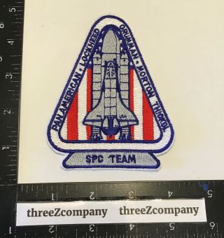 Vtg Nasa Spc Team Pan Am Lockheed Grumman Morton Space Shuttle Patch