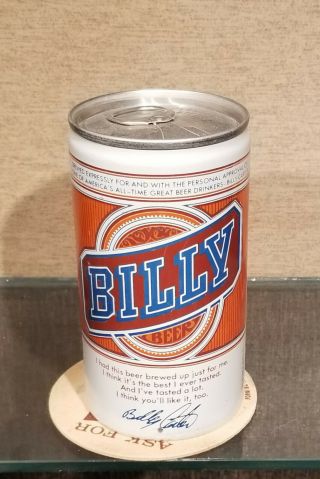 1970s Aluminum Bottom Opened Billy Pull Tab Beer Can Pearl San Antonio Texas