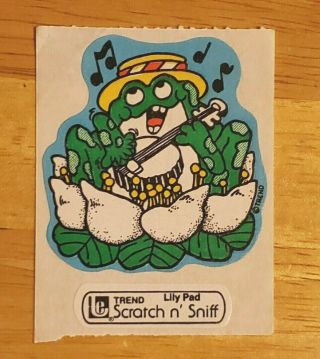 Trend Frog Sticker Scratch N Sniff 1980s