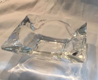 Vintage Clear Glass Crystal Anchor Hocking? 3 1/2 