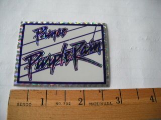 Prince Purple Rain Foil Prism Vending Machine Sticker Blank Back
