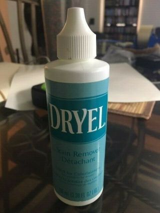 Vintage Dryel Stain Remover Bottle 2001 1/2 Bottle Nos