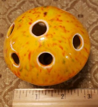 Vintage Ceramic Mushroom Toadstool Incense Holder Shaker Flower Frog Mod 70s 3 