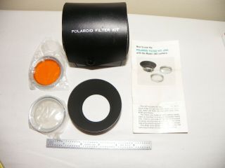 Vintage Polaroid Filter Kit 595 With Case Made In Japan