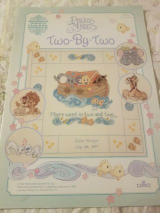 Precious Moments Two - By - Two Cross Stitch Pattern Noah 