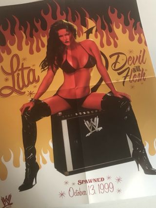 Lita Wwf Wwe Diva Devil In The Flesh Poster Spawned 1999