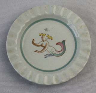 Vintage Arabia Finland Mermaid Trinket Dish Mid Century Decor