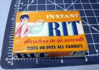 Vintage Rit Tint & Dyes Box Dye Kit,  Old Rose,  Still Full,  Great Graphics