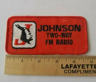 Vintage Johnson Two Way Radio Patch 4 3/4 "