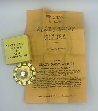 Vintage Crazy - Daisy Winder For Finer Handweaving Ralph C.  Springer Co.