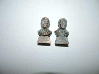 Vintage Pencil Sharpener Miniature Die Cast Metal President Fdr Jfk