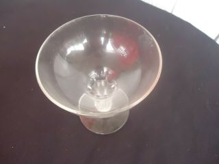 vintage art deco hollow stem champagne glass 6 sided stem crystal 2