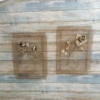 Unique Vintage Wire Wall Art,  Wire Floral Wall Art,  70 