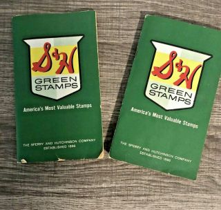 Two S & H Green Stamps Book - Complete - Sperry & Hutchinson Co.  Acme - Vintage