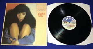 Vintage Donna Summer Greatest Hits Import Lp Record Vinyl Nr 1977