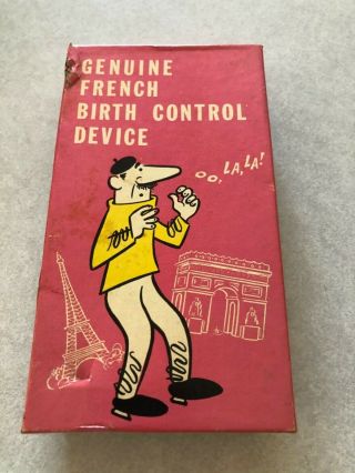 Vintage Franko American Novelty Gift French Birth Control Device 1969