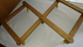 VINTAGE/RETRO ATOMIC STYLE WOODEN WALL HANGING COAT HOOKS - AUTHENTIC VINTAGE 2