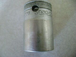 Vintage Snap On 11/16 " Socket 12 Point 1/2 " Drive Sw - 220 Made In Usa