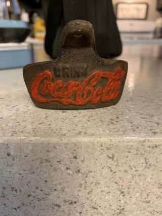 Vintage Drink Coca - Cola Bottle Opener Authentic