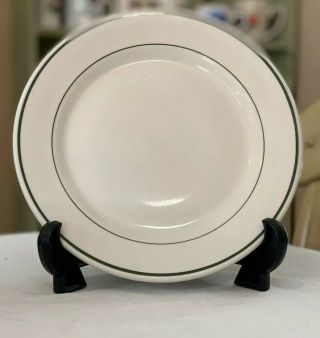 Vintage Wallace Green Stripe Dinner Plate