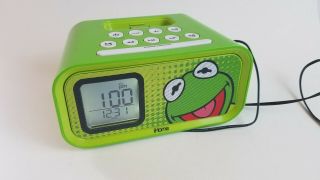 Kermit The Frog Disney Ihome Dual Alarm Clock,  30 Pin Ipod Speaker Dock O3