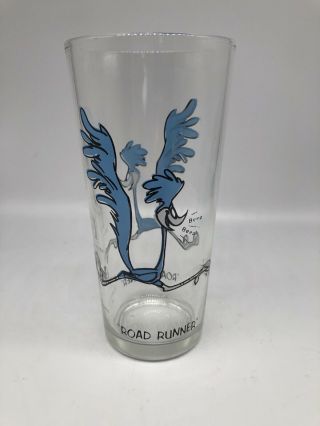 Vintage 1973 Looney Tunes Road Runner Warner Bros Pepsi Collectors Glass