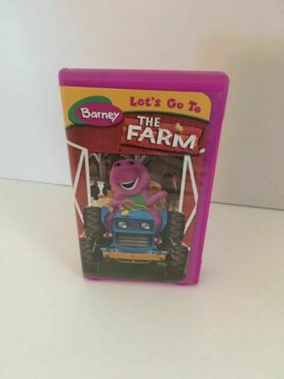 Vintage Barney - Lets Go To The Farm (vhs,  2005)