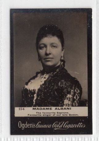 Vintage 1901 Opera Photograph Card Of Canadian Soprano Emma Albani