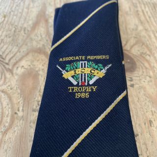 Vintage International Cricket Council Icc Associate Members Tie - 1986