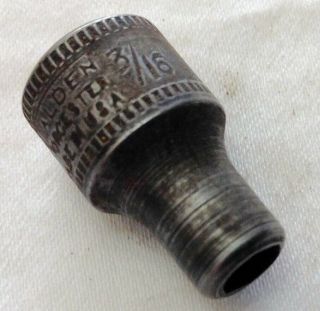 Vintage Walden 3/16 " Socket 1/4 " Drive 6 Point Standard Made In The Usa 3106