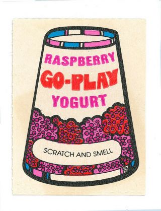 Mello Smello Scratch & Sniff Go - Play Yogurt Rasberry Scent Matte Sticker