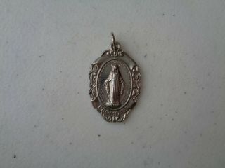 Vintage Catholic Religious Medal Miraculous Virgin Mary Promoter ]
