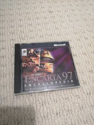 Microsoft Encarta 97 Encyclopedia - Windows 95 Cd - Rom - Vintage Software