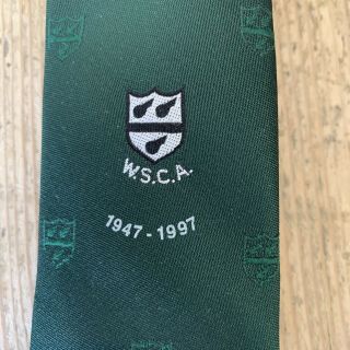 Vintage Cricket Tie - Worcestershire Schools Cricket Association Wsca 1947 - 1997