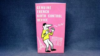 Vintage Franco - American Novelty Gift " French Birth Control Device " 1969