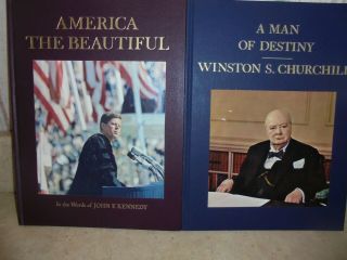 A Man Of Destiny And America The In Words Of Jfk - - 2 Books - Very Good