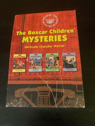 Vintage The Boxcar Children Mysteries Series 1 - 4 Books By Gertrude Warner