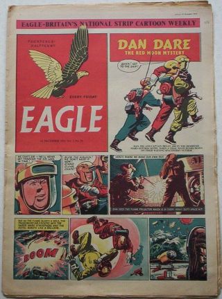 1951 Vintage Eagle Comic Vol.  2 36.  Dan Dare.  Cutaway Of An Elizabethan Aircraft