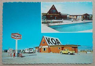 Vintage Postcard - Albuquerque West Koa,  2 Views,  Albuquerque,  Mexico