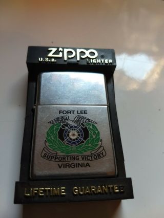 Vintage 1998 Zippo Lighter,  Fort Lee,  Va