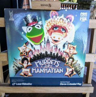 Vintage 1984 The Muppets Take Manhattan Laserdisc Joan Rivers Extended Play