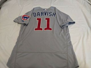 Yu Darvish 11 team issued Chicago Cubs jersey sz 46 MLB Authenticated 2