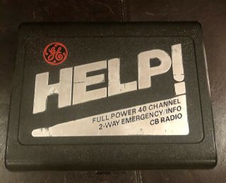Vintage Portable Ge 40 Channel Handheld Cb Help Emergency/info Radio 3 - 5909b