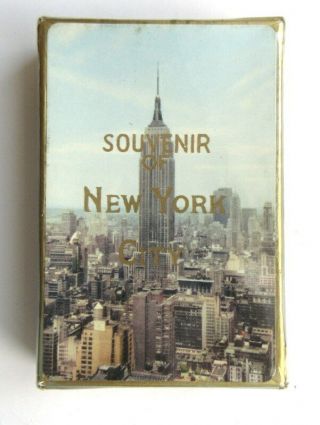 Vintage York City Souvenir Playing Cards Deck Empire State Building